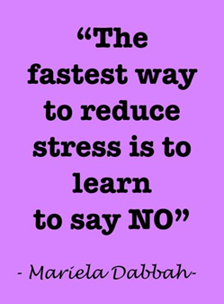 fastest way to reduce stress to learn say no in business